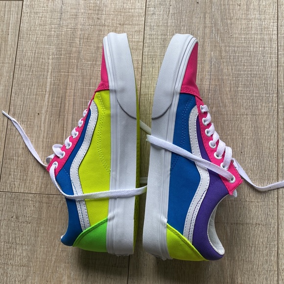 Vans -neon multi M8 W9.5 - Picture 4 of 6
